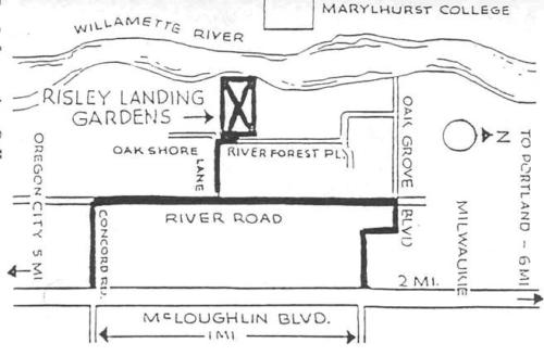 Map to Risley Landing Gardens
